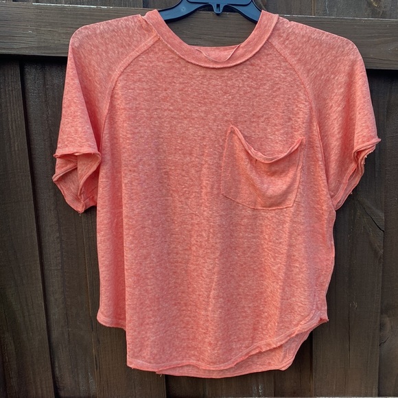 Free People | Kyoto Tee - Pretty Guava ~ NWT - Picture 11 of 11